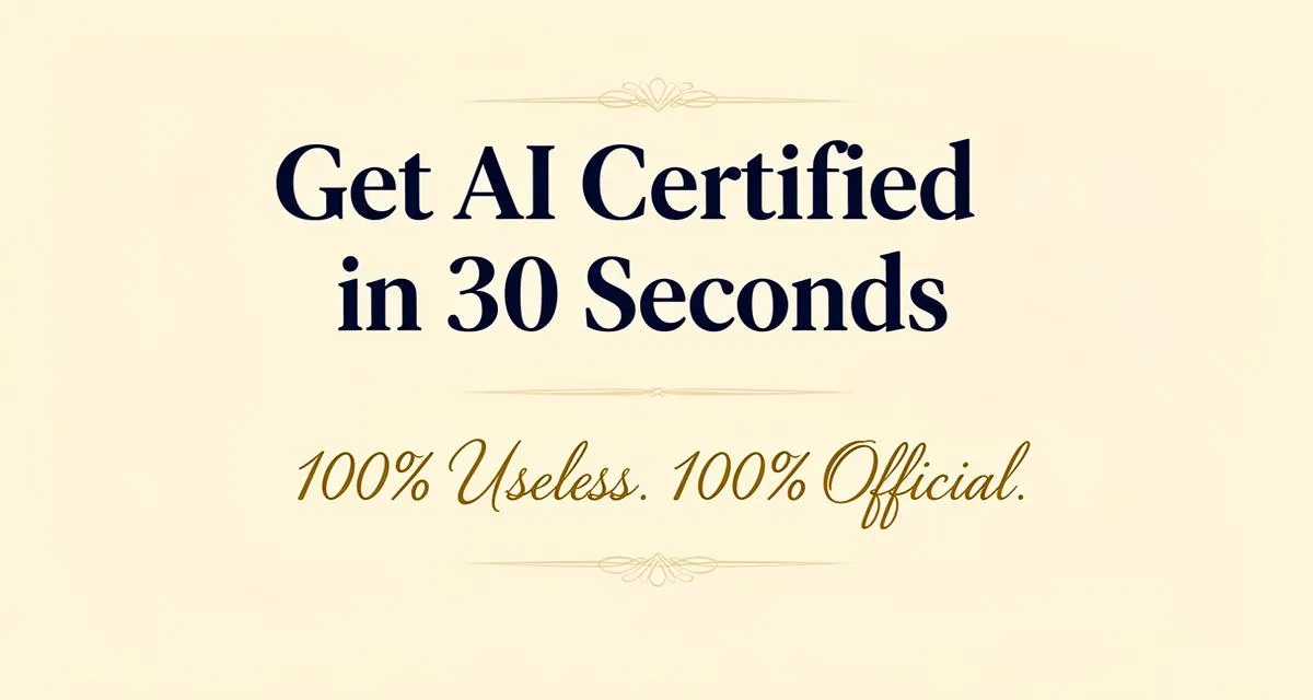 Totally AI Certified preview